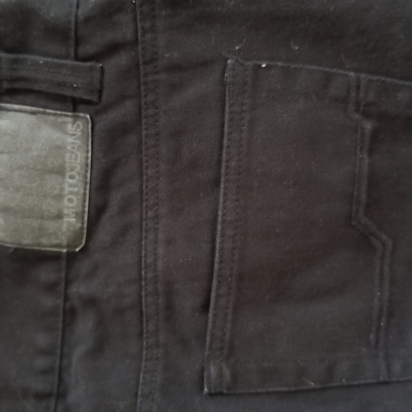 Men's black Moto jeans 34x32 - Picture 2 of 2